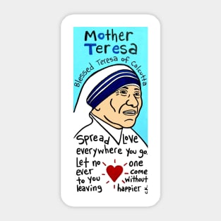 Mother Teresa religious folk art Sticker